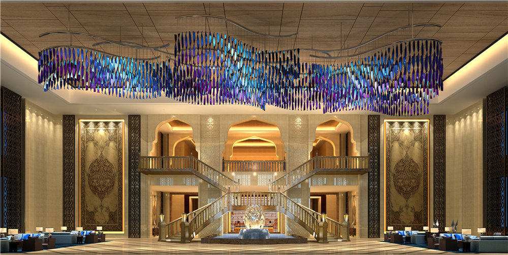 華祺星級(jí)酒店大廳設(shè)計(jì)