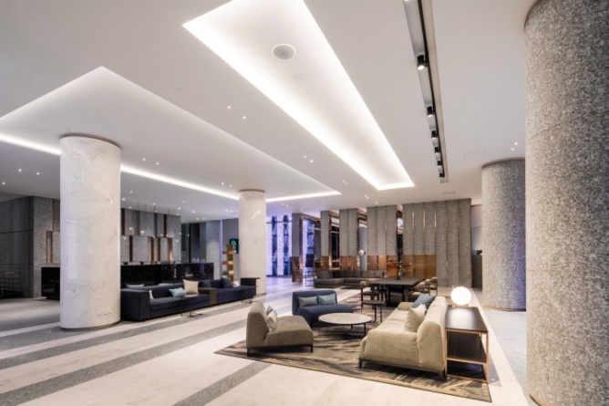 鄭州現(xiàn)代簡約風格精品酒店裝修設計公司案例(圖1) 約風格精品酒店設計1