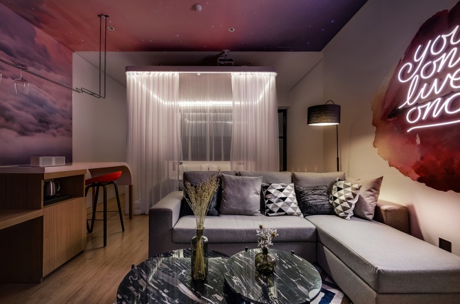 杭州西湖Mylines情侶酒店裝修設(shè)計(jì)(圖3) 杭州西湖Mylines情侶酒店3