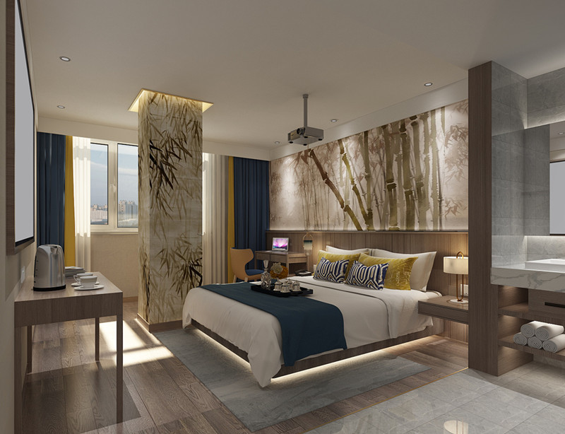 河北吾悅新中式精品酒店裝修設計公司案例(圖6)