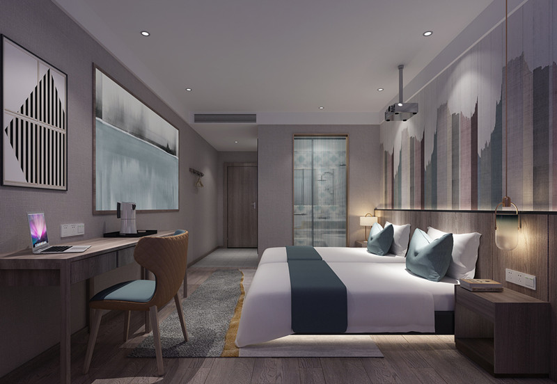 河北吾悅新中式精品酒店裝修設計公司案例(圖8)