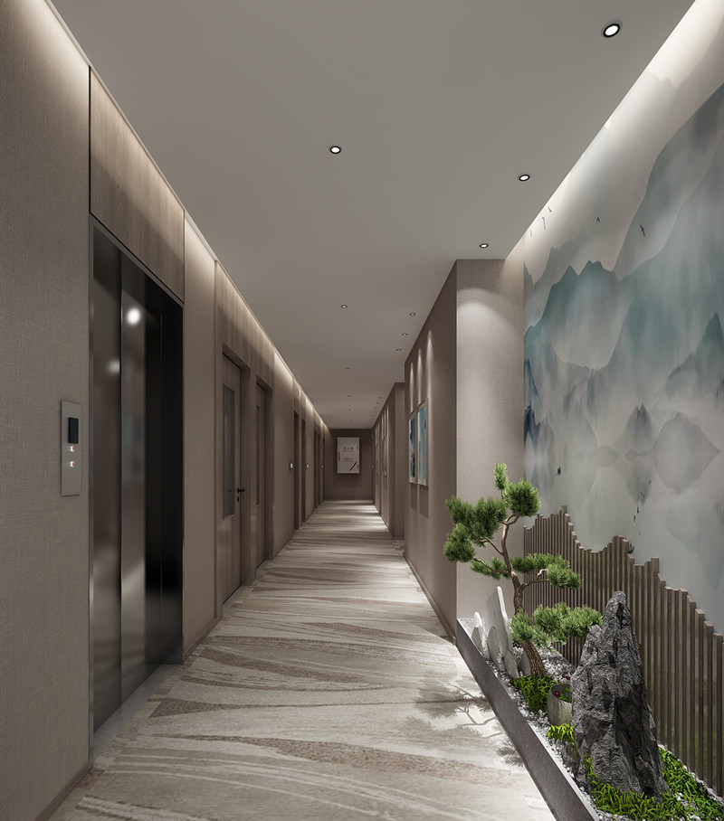 河北吾悅新中式精品酒店裝修設計公司案例(圖4)