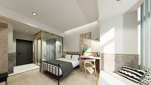 長沙綠地之窗主題酒店裝修設計公司案例(圖4) 長沙綠地之窗主題酒店裝修設計公司案例(圖4)