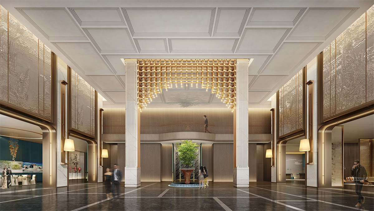 德陽文悅花園四星級(jí)度假酒店裝修設(shè)計(jì)效果圖(圖3)