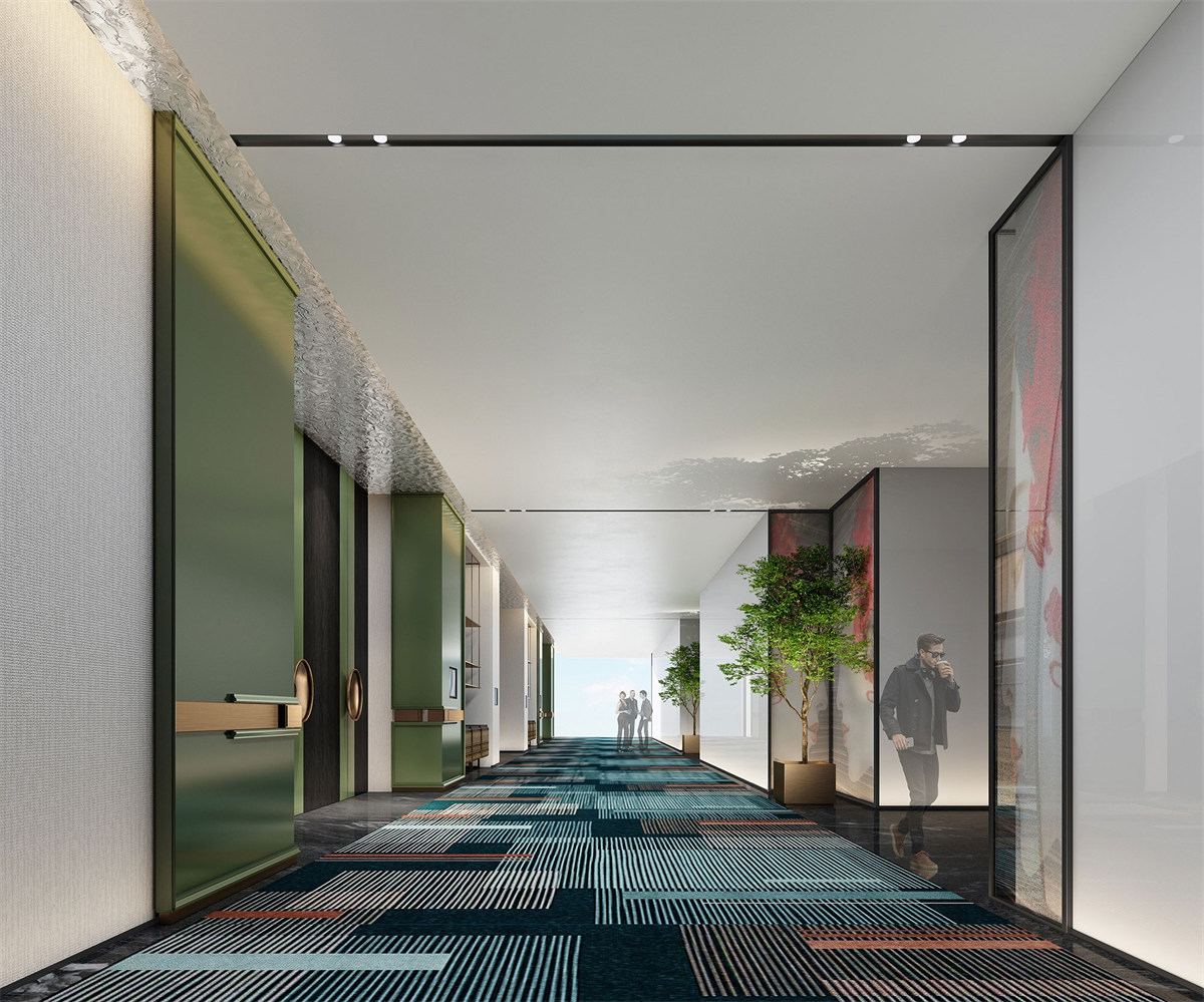 德陽文悅花園四星級(jí)度假酒店裝修設(shè)計(jì)效果圖(圖5)