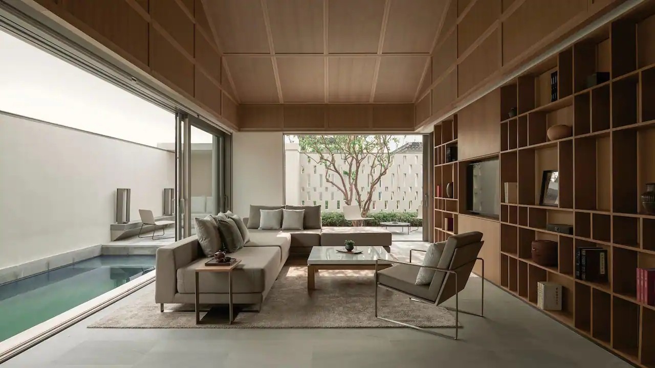 烏鎮(zhèn)阿麗拉極簡東方美學度假酒店裝修設計案例(圖3) 烏鎮(zhèn)阿麗拉極簡東方美學度假酒店裝修設計案例(圖3)