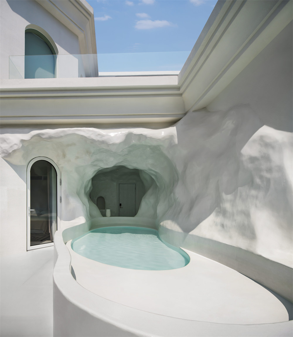 蜜悅·藍白圣島懸崖泡池海景民宿裝修設計方案(圖11) 蜜悅·藍白圣島懸崖泡池海景民宿裝修設計方案(圖11)