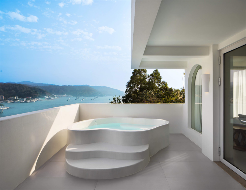 蜜悅·藍白圣島懸崖泡池海景民宿裝修設計方案(圖16) 蜜悅·藍白圣島懸崖泡池海景民宿裝修設計方案(圖16)