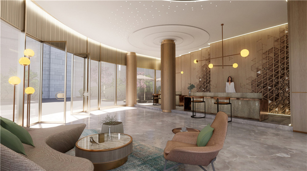 洛陽富饒商務酒店裝修設計案例效果圖