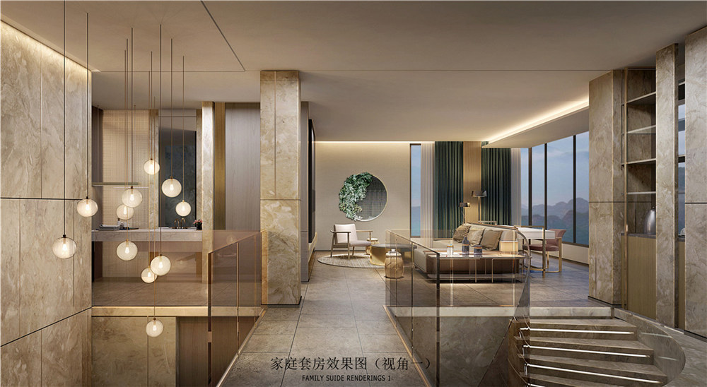 洛陽富饒商務酒店套房裝修設計效果圖