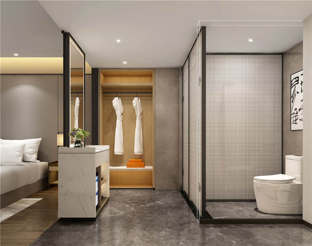 鄭州勝高承連鎖精品商務(wù)酒店客房衛(wèi)生間裝修設(shè)計(jì)效果圖 鄭州勝高承連鎖精品商務(wù)酒店客房衛(wèi)生間裝修設(shè)計(jì)效果圖