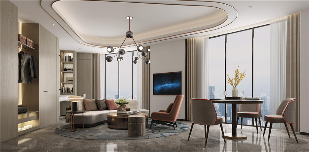 駐馬店錦曼精品商務(wù)酒店套房客廳裝修設(shè)計(jì)方案 駐馬店錦曼精品商務(wù)酒店套房客廳裝修設(shè)計(jì)方案