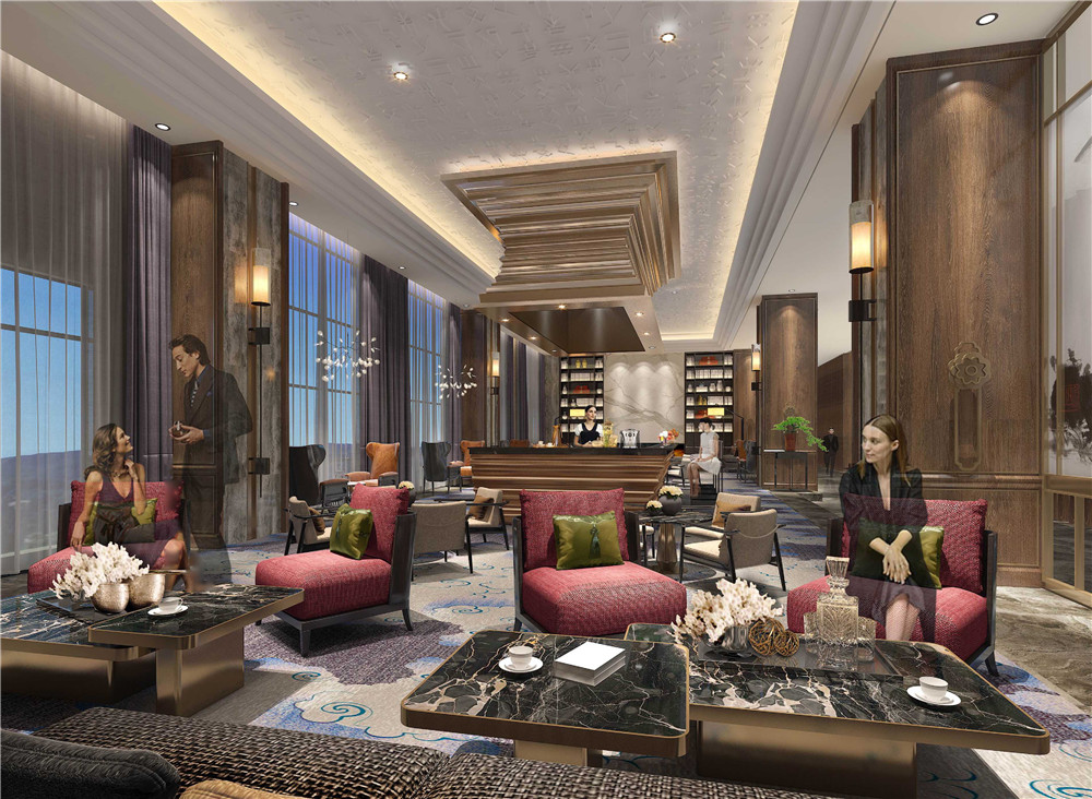 陜西華陽國際飯店五星級(jí)酒店大堂吧裝修設(shè)計(jì)案例 陜西華陽國際飯店五星級(jí)酒店大堂吧裝修設(shè)計(jì)案例