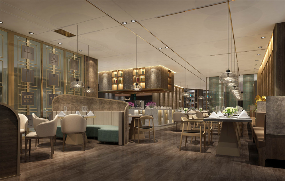 陜西華陽國際飯店五星級(jí)酒店全日制餐廳裝修設(shè)計(jì)案例 陜西華陽國際飯店五星級(jí)酒店全日制餐廳裝修設(shè)計(jì)案例