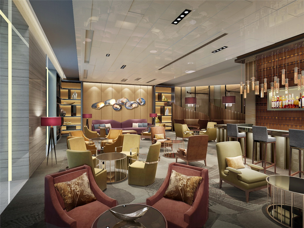 江西南康新都五星酒店大堂吧裝修設(shè)計(jì)效果圖 江西南康新都五星酒店大堂吧裝修設(shè)計(jì)效果圖